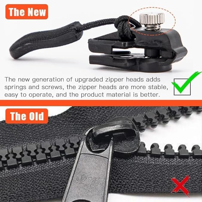 Universal Zipper Slider Repair Kit (Set of 6)
