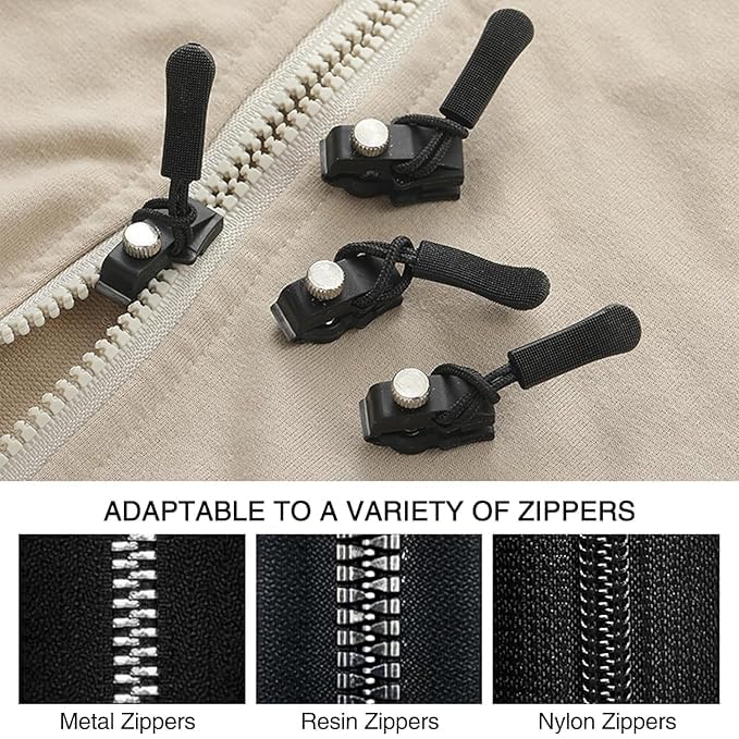 Universal Zipper Slider Repair Kit (Set of 6)