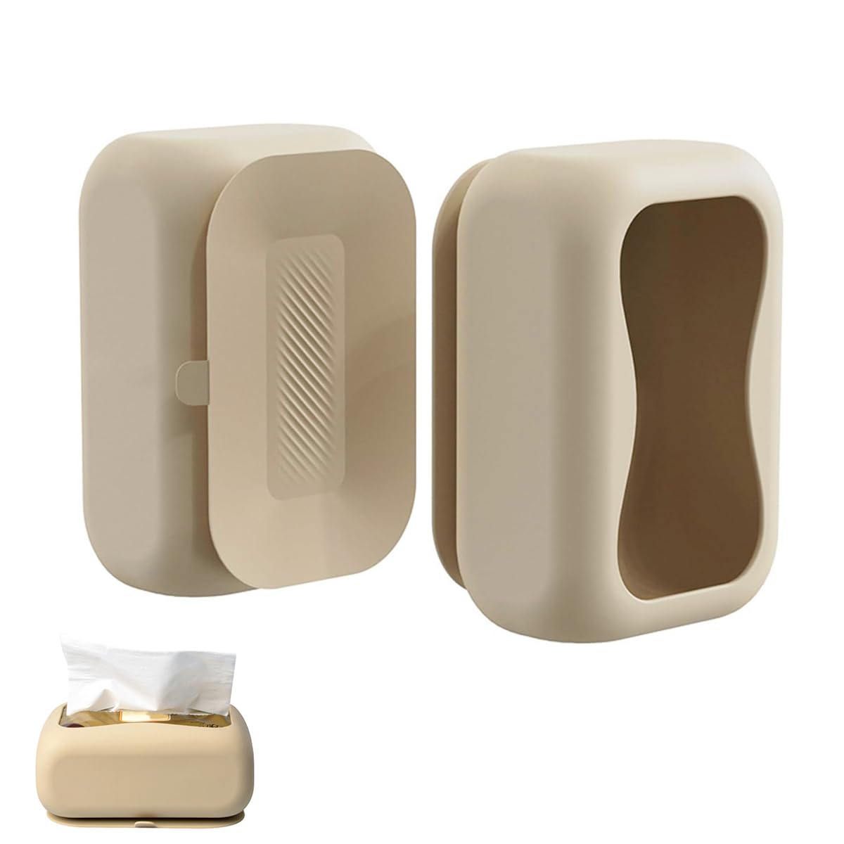 Silicone Tissue Box with Suction Cup