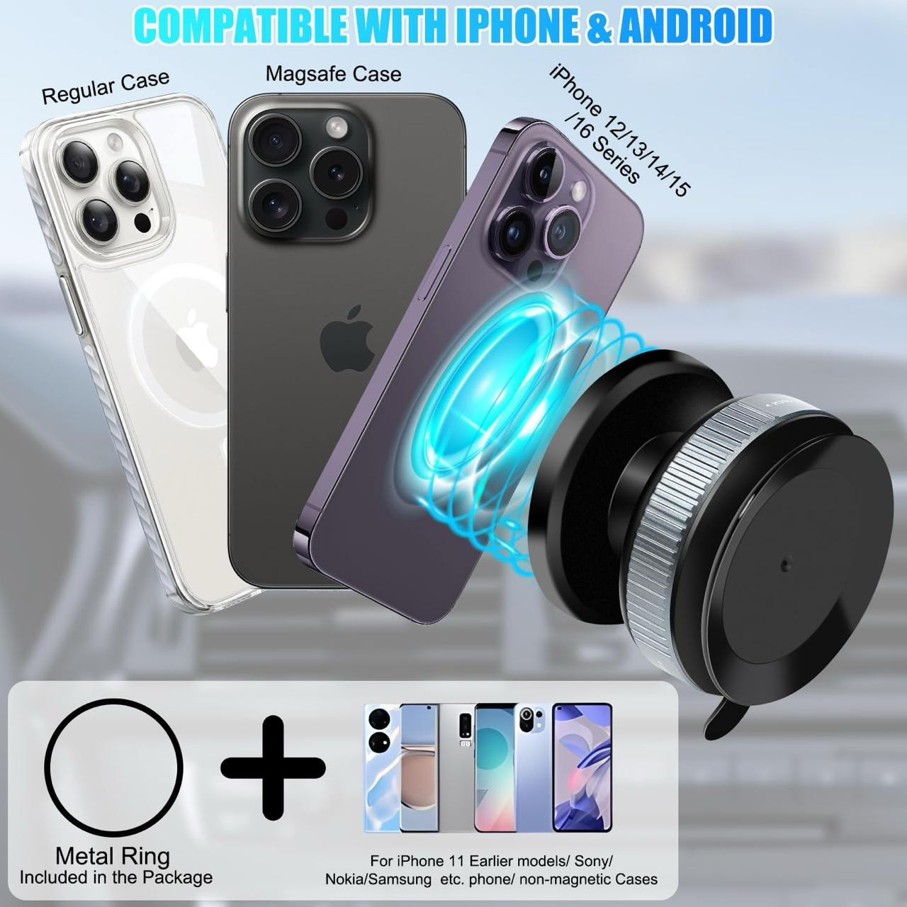 Premium Vacuum Magnetic Phone Holder