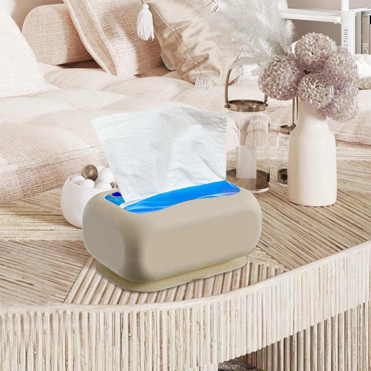 Silicone Tissue Box with Suction Cup