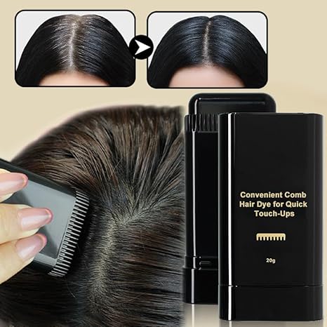 Instant Hair Color Stick with Built-In Comb