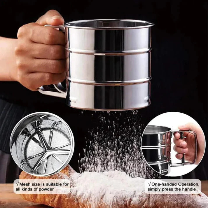 Stainless Steel Flour Strainer (Atta Channi)