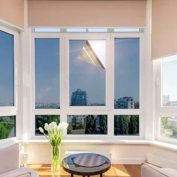 DIY Black Privacy Window Film