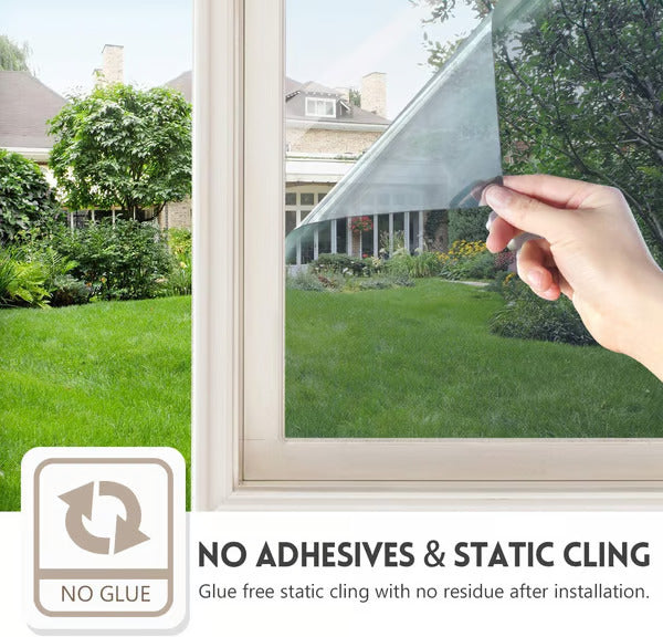 DIY Black Privacy Window Film