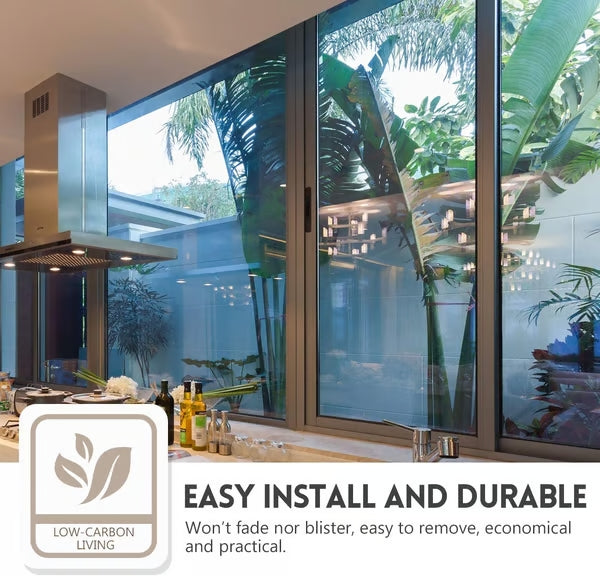 DIY Black Privacy Window Film