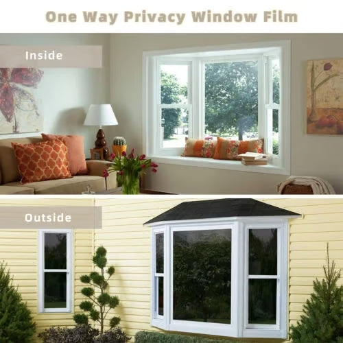 DIY Black Privacy Window Film