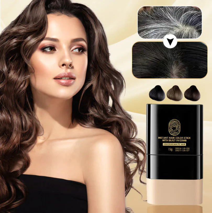 Instant Hair Color Stick with Built-In Comb