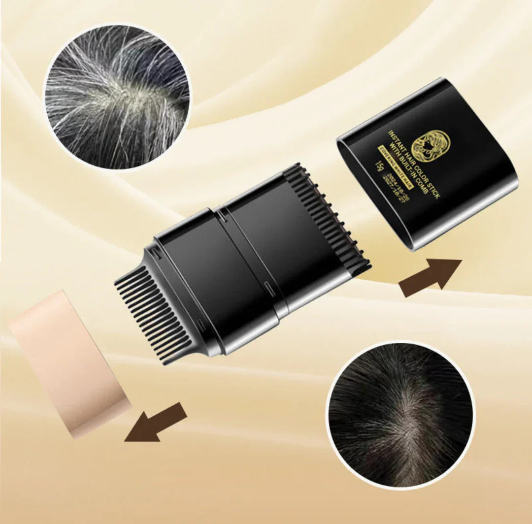 Instant Hair Color Stick with Built-In Comb