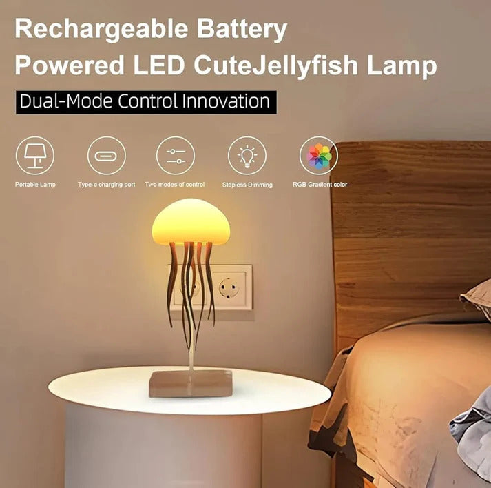 LED Colour Changing Jellyfish Lamp