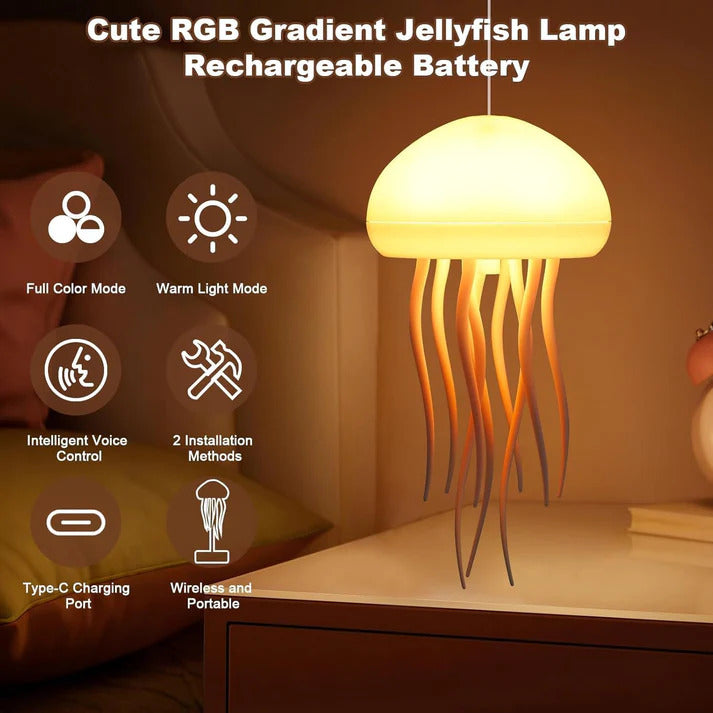 LED Colour Changing Jellyfish Lamp