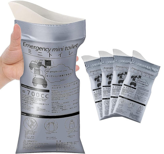 Portable Travel Urinal Bags - Set of 5