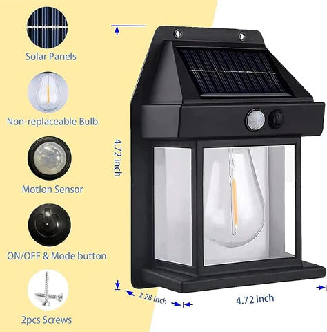 Solar Auto Sensor Outdoor Lamp