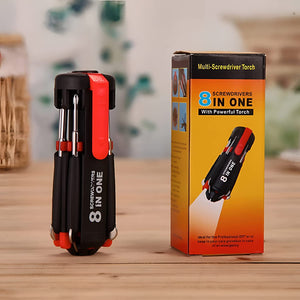 Portable 8 in 1 Screwdriver With LED