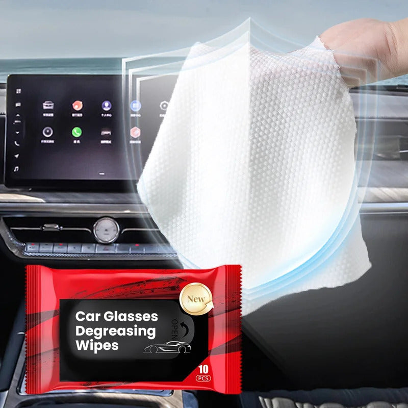 Anti-fog/ Anti-rain Car Glass Cleaning Wipes (Set of 4)