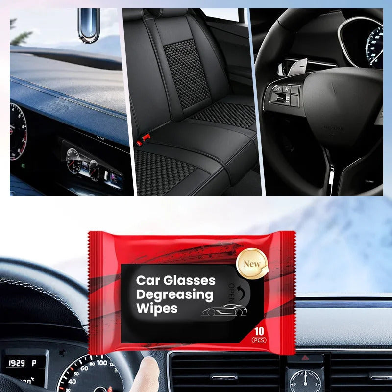 Anti-fog/ Anti-rain Car Glass Cleaning Wipes (Set of 4)
