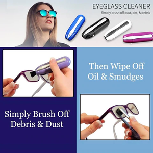 Eyeglass Cleaner Pocket Brush