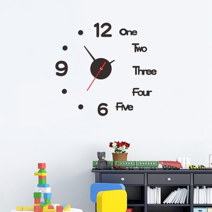 3D Acrylic DIY Frameless Wall Clock