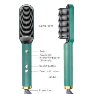 Electric Hair Straightener/Curler Comb