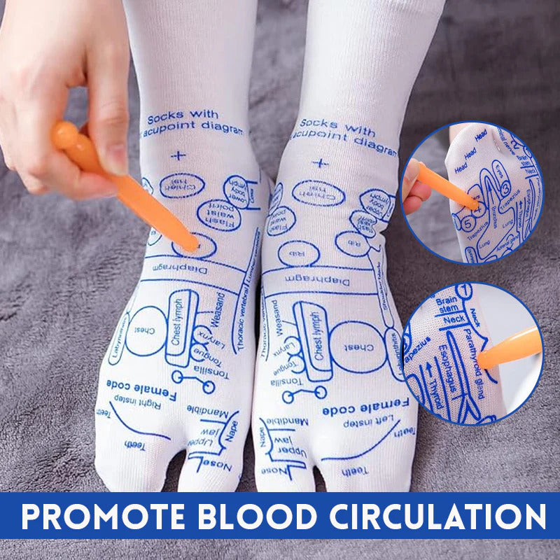 Acupressure Reflexology Socks With Stick – honess.in