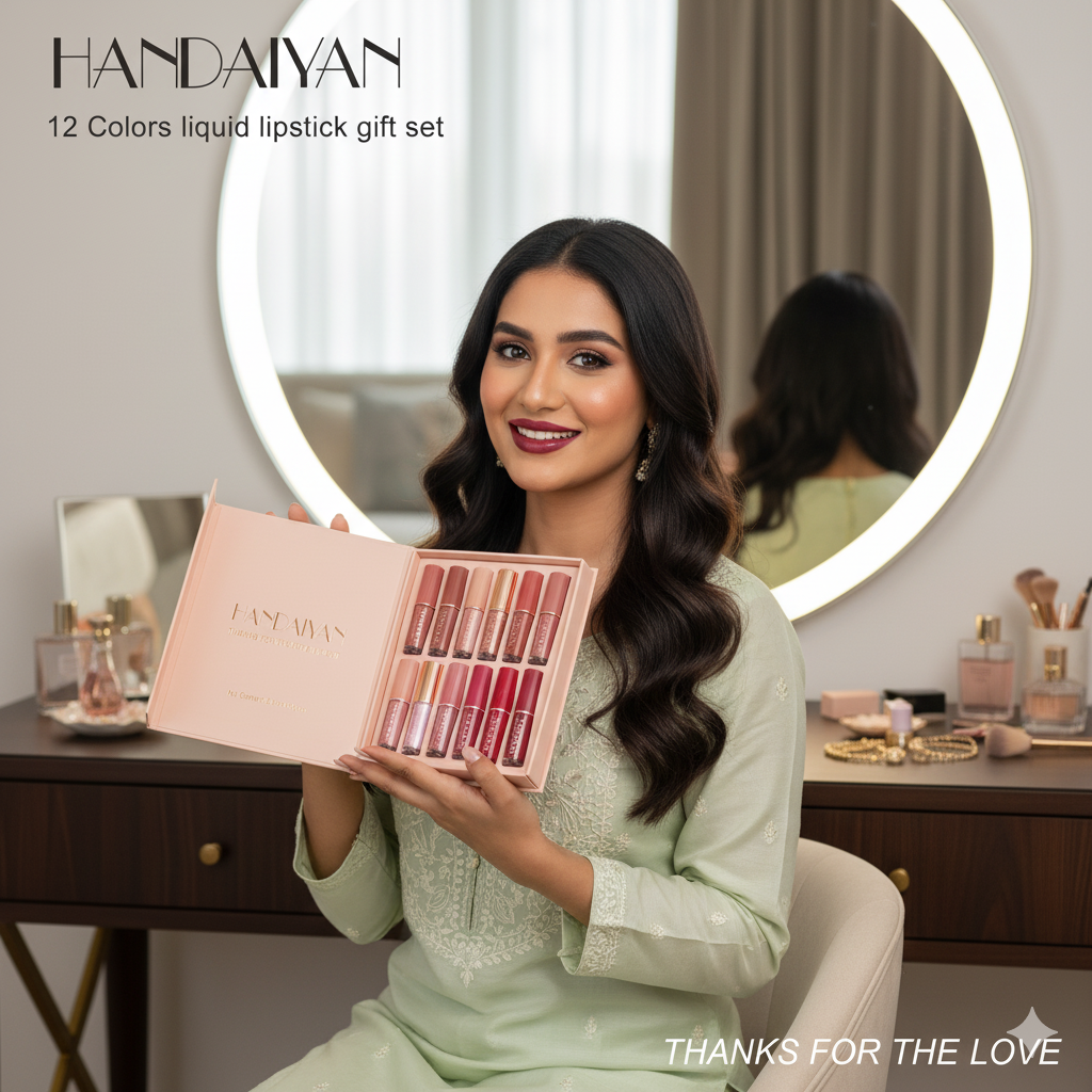 Velvet Matte Liquid Lipstick Set 12Pcs