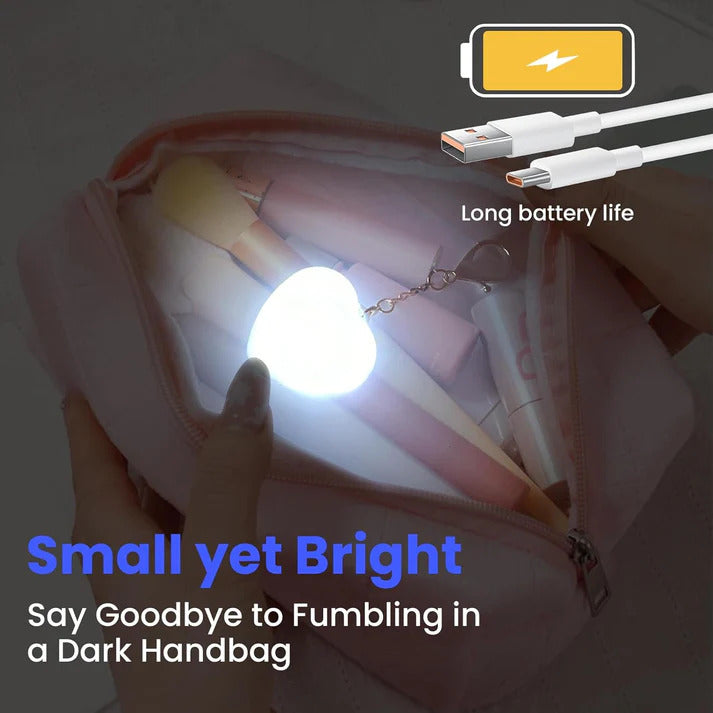 Heart-Shaped Sensor Purse Light