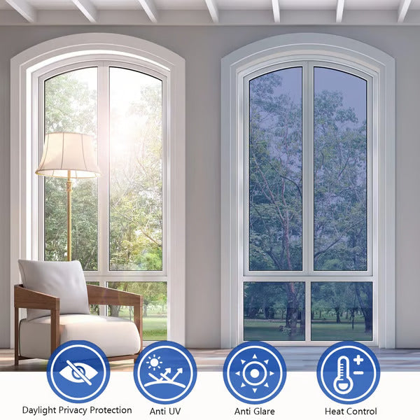 DIY Black Privacy Window Film