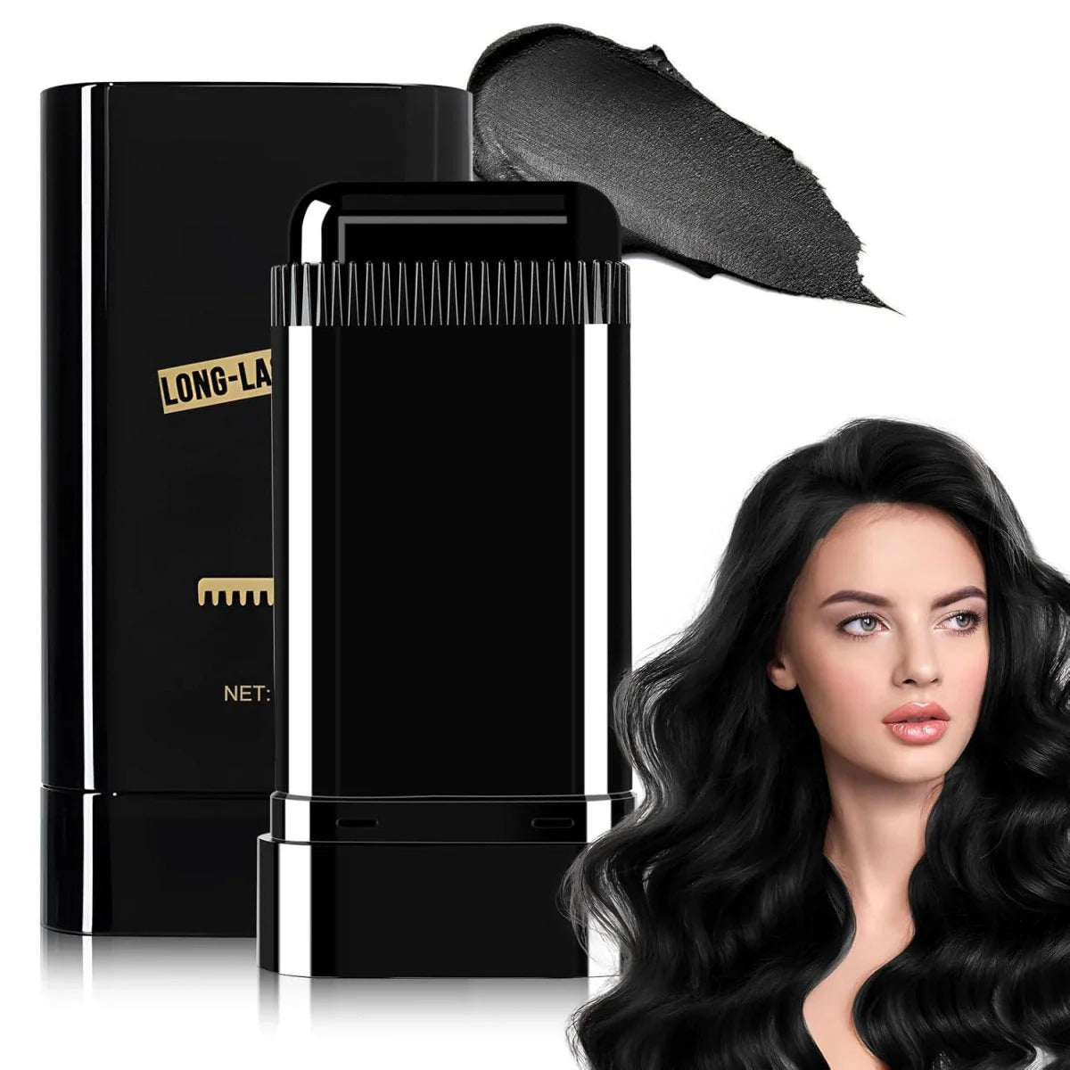 Instant Hair Color Stick with Built-In Comb