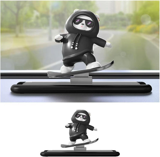 Skate Lover Bear Car Decor
