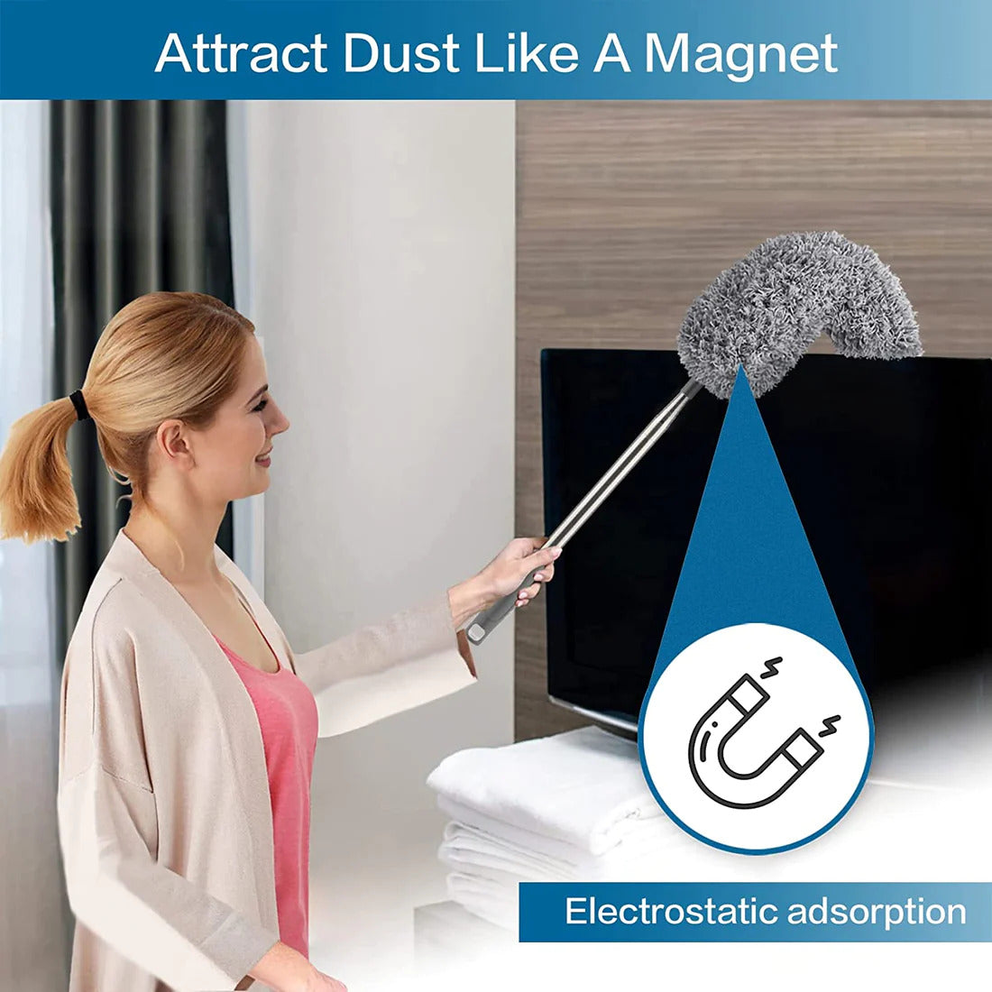 Flexible and Extendable Microfibre Duster