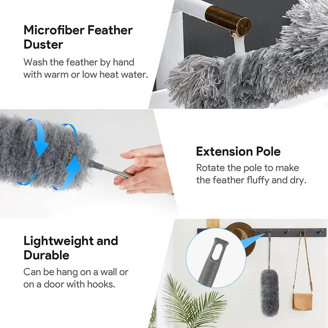 Flexible and Extendable Microfibre Duster