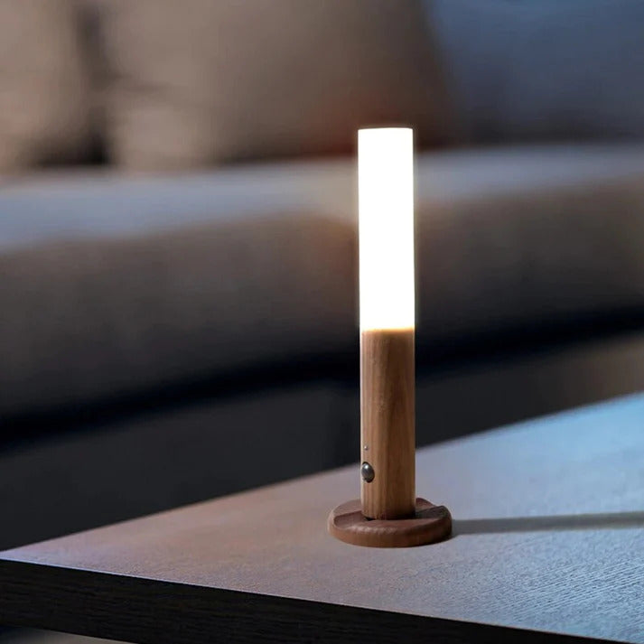 Luminaflux® Wooden Motion Sensor Light